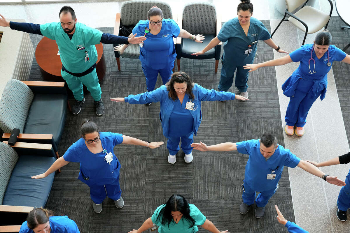 Story photo for Zen lounges and yoga are helping HCA Houston nurses relieve stress.