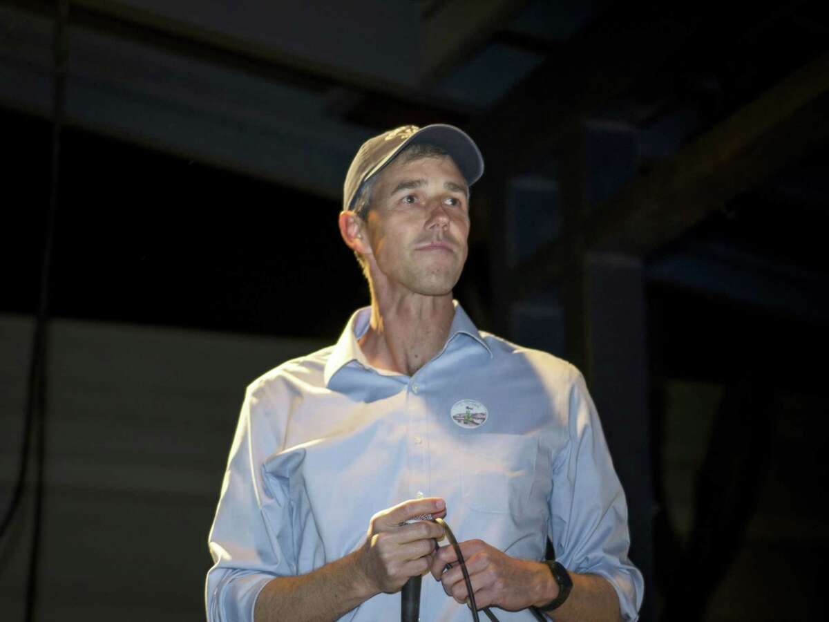 Beto O'Rourke, Democratic gubernatorial candidate for Texas, speaks during a primary election night event in Fort Worth on March 1, 2022.