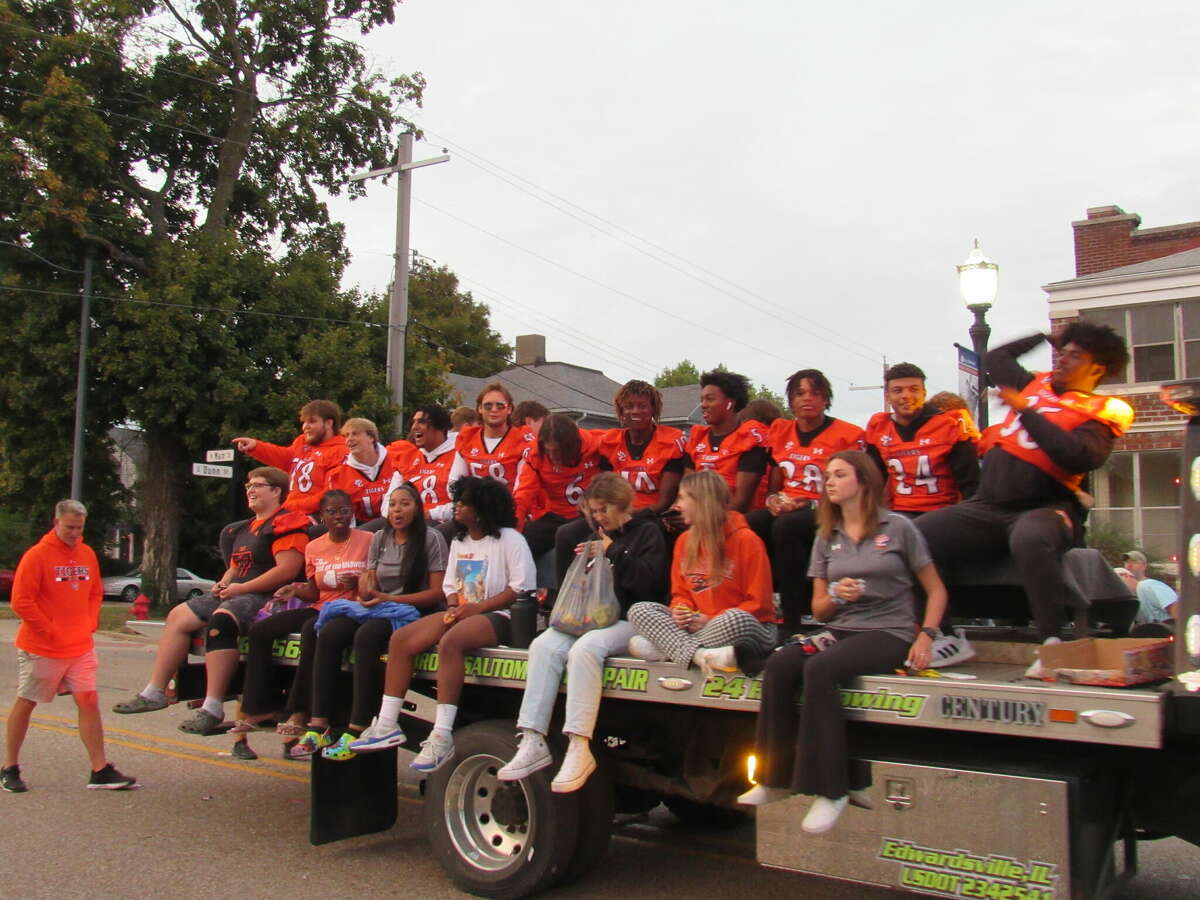 Edwardsville High School holds Parade on Main Street Wednesday