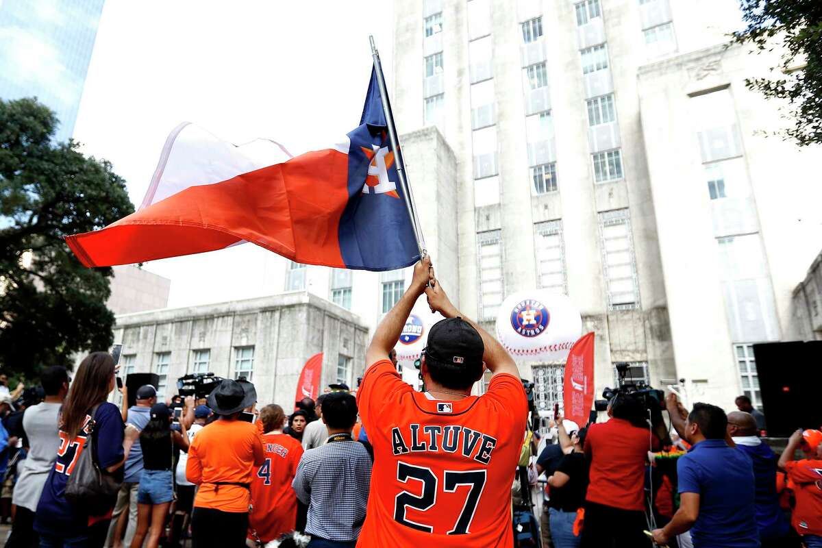 Story photo for The Astros' City Hall playoff rally will include player appearances.