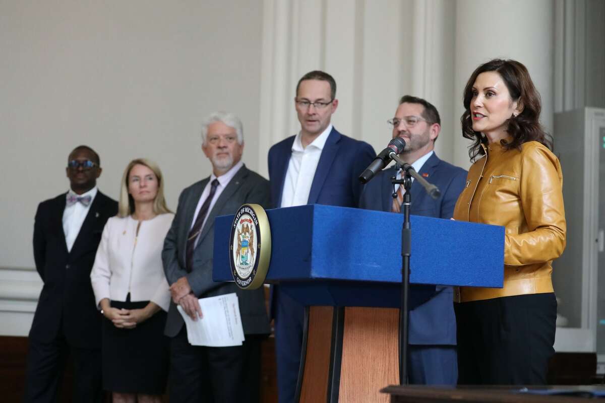 The Gotion facility in Big Rapids will be a transformational investment in electric vehicle manufacturing that will "shore up" Michigan as a leader in mobility and electrification, Gov. Gretchen Whitmer said in a news conference.