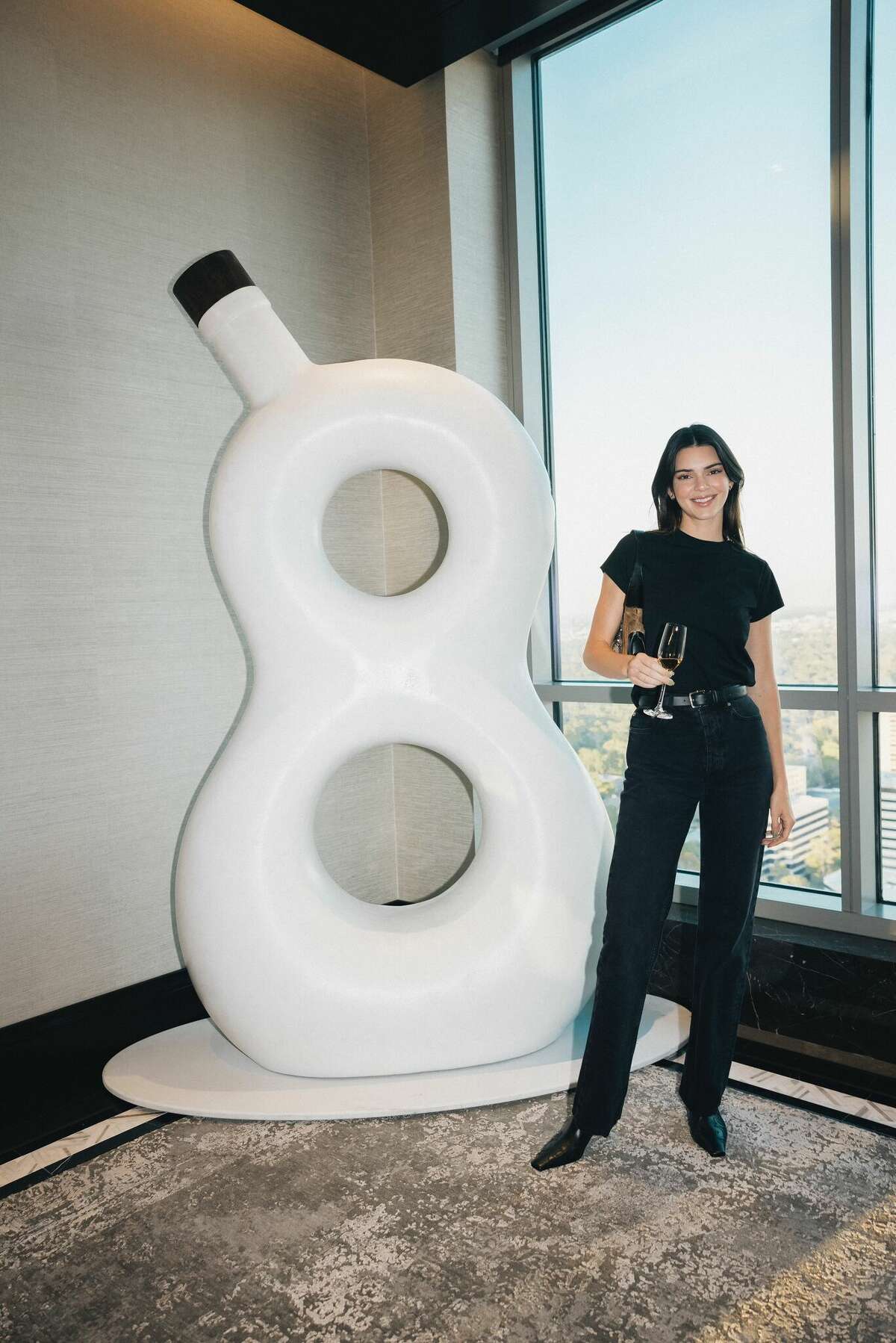 Kendall Jenner celebrates the Texas launch of her new Añejo Reserve, Eight Reserve by 818, at The Post Oak Hotel at Uptown Houston.