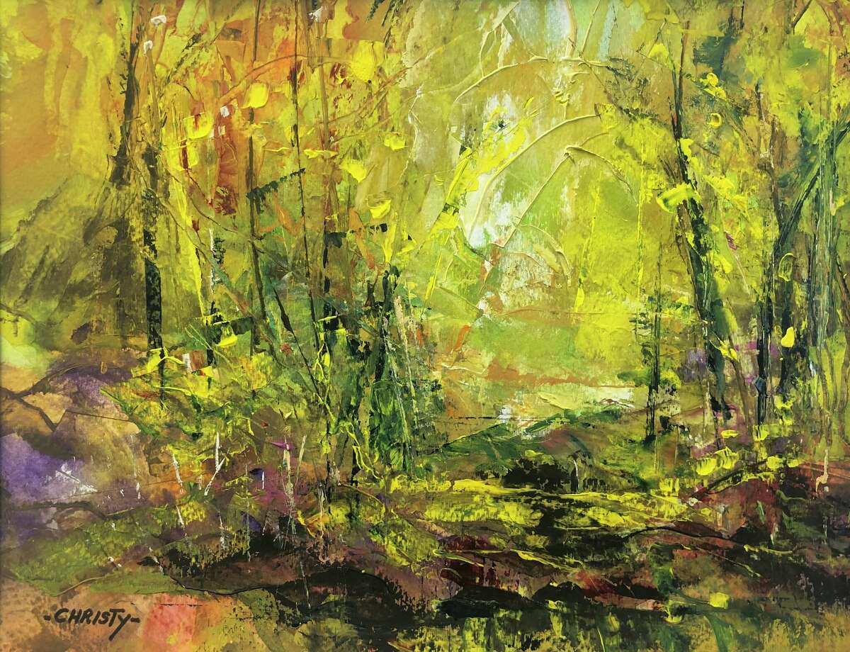 Marian Christy's artwork will be on display at MoCA Westport Oct. 15 through Nov. 27. Her paintings are known for her distinct Knifed Watercolors style. 