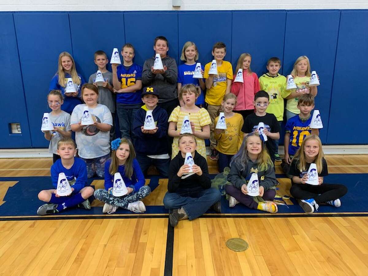 Morley Stanwood Elementary recently named its Students of the Month for May. Here are students from third through fifth grade: Evelyn Kemp, Thaddeus Nawrot, Mason Decker, Silas Cain, Melody West, Mason Stout, Hailey Russ, Dakota Mitchell and Holli Holt. Middle Row: Gabrielle Radle, Aubree Myers, Jayce Roh, Brooklyn Starkweather, Hannah Engelsman, Israel Garcia and Reese Sorum. Front Row: Samuel Benson, Kaydence Underwood, Trevor Whitehead, Awtum Tutewiler and Adeline Kemp. 