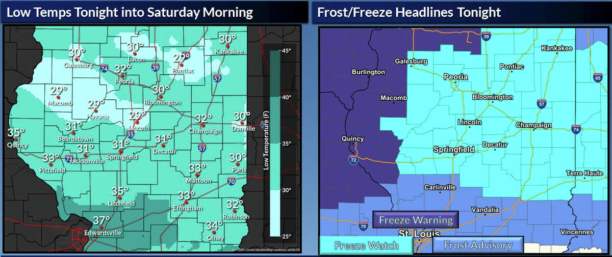 Friday night will usher in some of the coldest air so far this season, according to the National Weather Service in Lincoln.