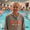Bridget Kelly of the Ridgefield girls swimming and diving team.