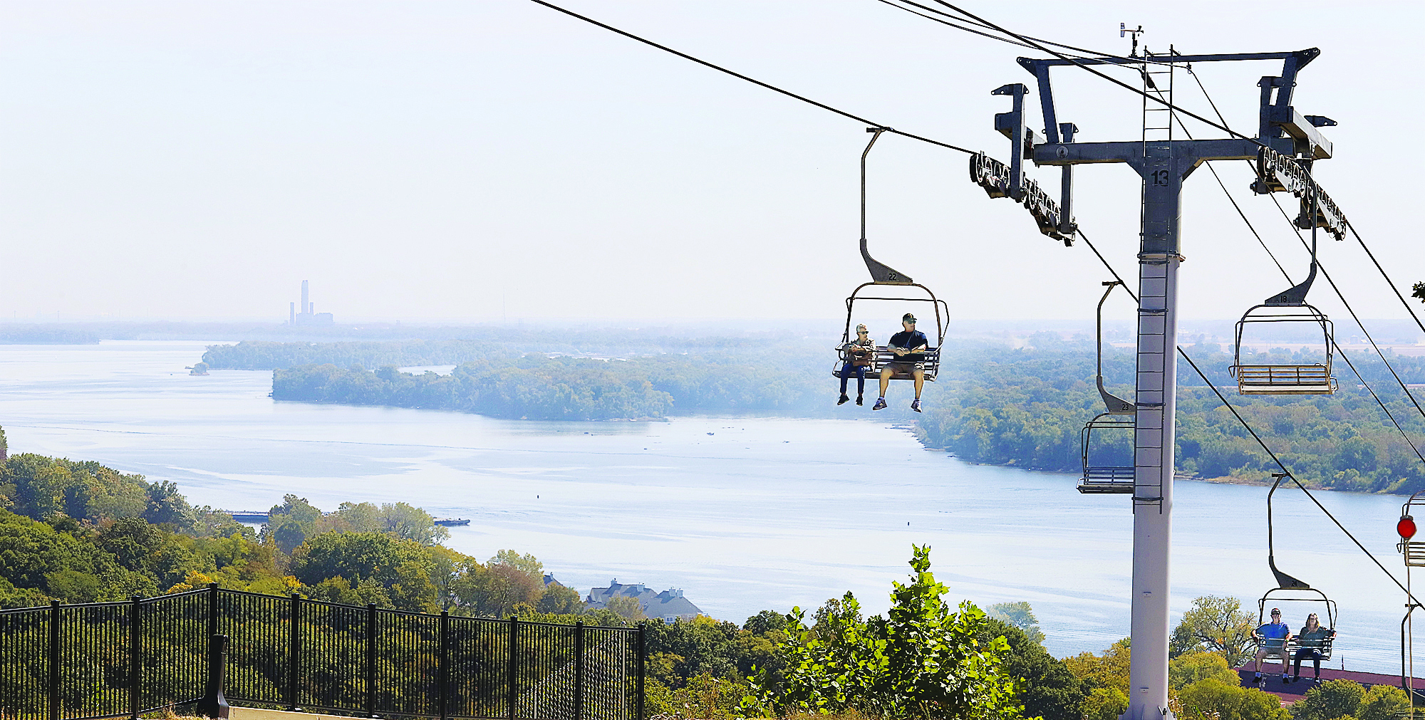 Enjoying the view on Grafton SkyTour