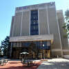 The Magnus Wahlstrom Library on the University of Bridgeport campus, in Bridgeport, Conn. Oct. 7, 2022.