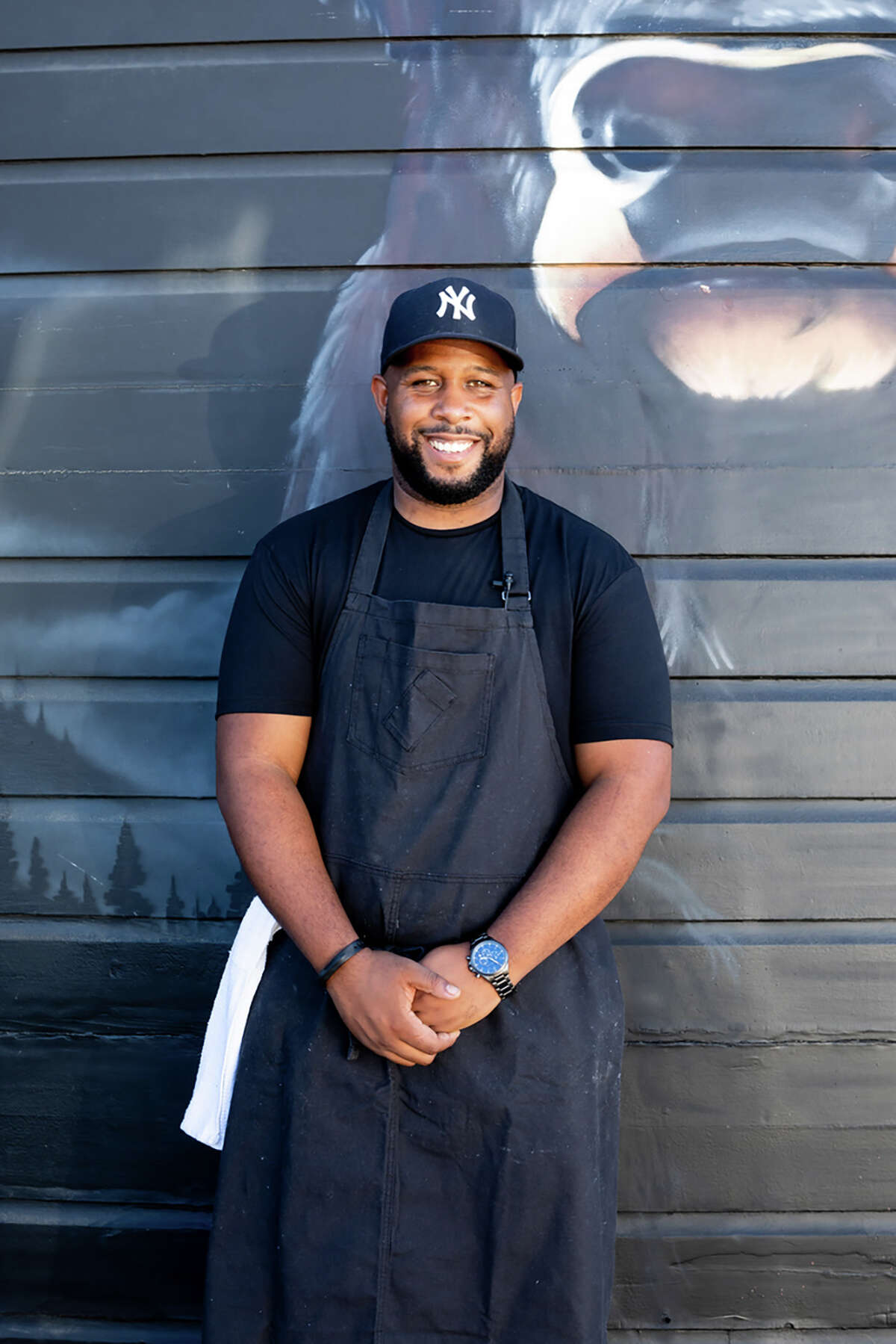 Matt Horn, founder of Horn Barbecue, at his flagship location in Oakland.