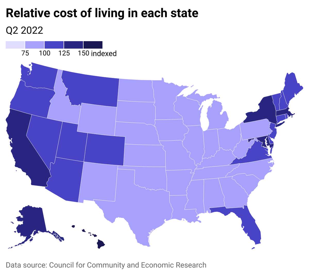 10 of the most expensive states to live in