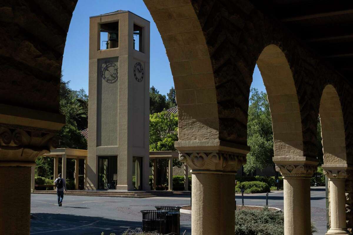 Suicide of Stanford athlete Katie Meyer exposes ongoing problems. The Stanford Clock Tower is seen at Stanford University in Stanford, Calif.