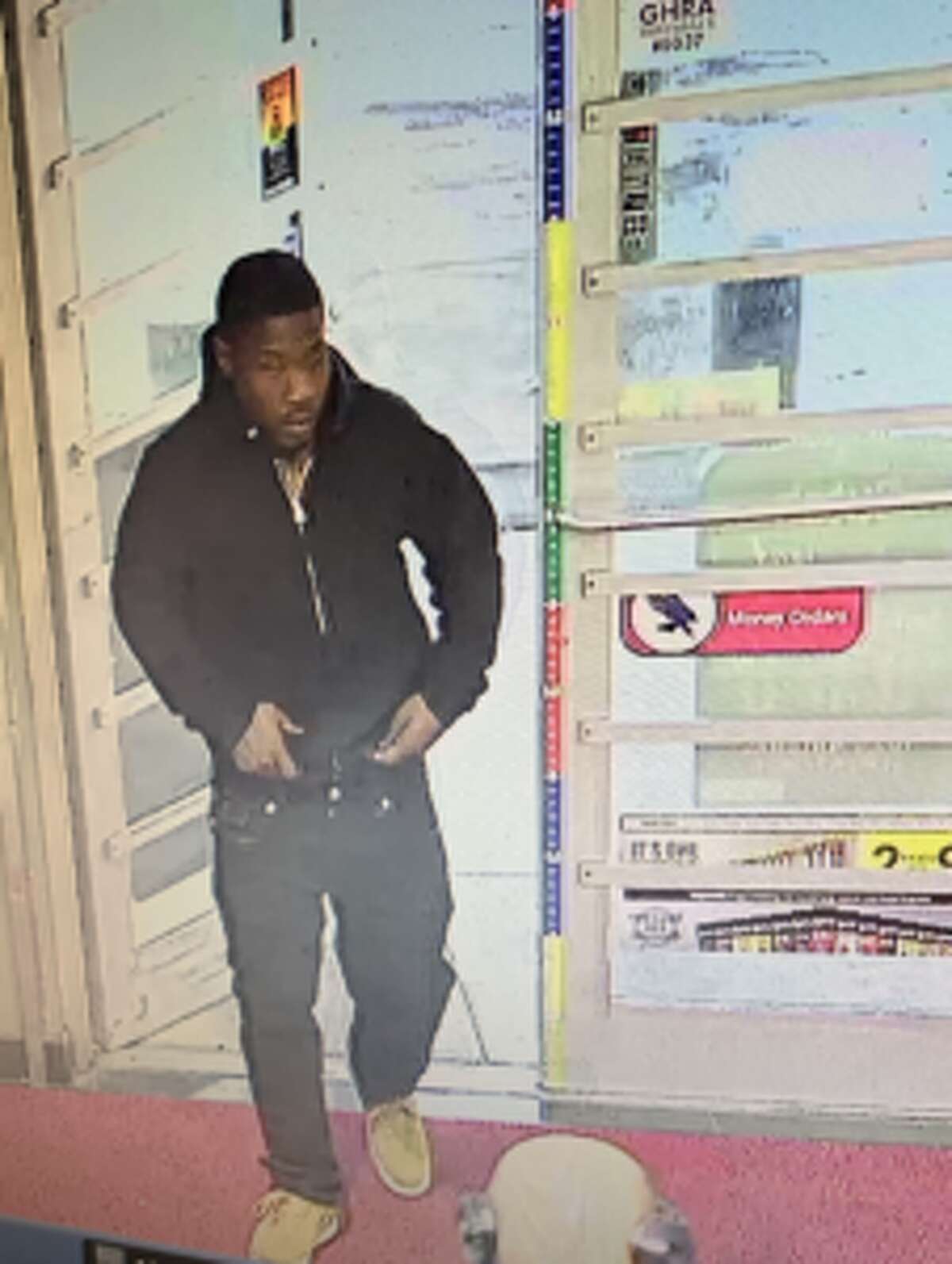 Houston police released this surveillance photo showing a person of interest in the fatal shooting of an 82-year-old man in southeast Houston on Saturday, Oct. 8, 2022. 