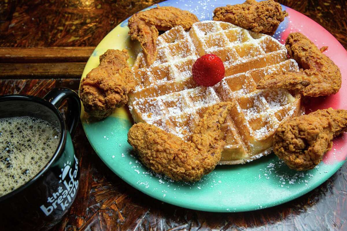 ** Top 100 restaurants **The Breakfast Klub's wings and waffles. Photographed, Monday, Aug. 15, 2016, in Houston. ( Nick de la Torre )