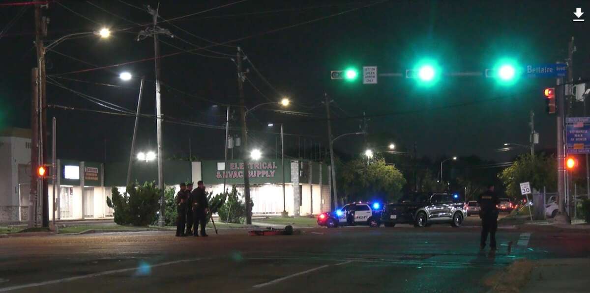 Houston Police Vehicular Crimes Division responded to a fatal auto-pedestrian crash at the intersection of Bellaire Boulevard and Boone Road.