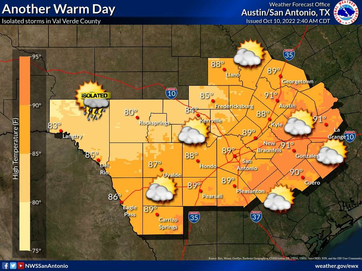 San Antonio fall weather Two cold fronts coming this week