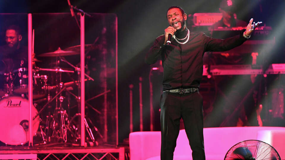 ONTARIO, CALIFORNIA - SEPTEMBER 05: Recording artist Keith Sweat performs onstage during Bobby Dee Presents RNB Rewind #9 Concert at Toyota Arena on September 05, 2021 in Ontario, California. (Photo by JC Olivera/Getty Images)