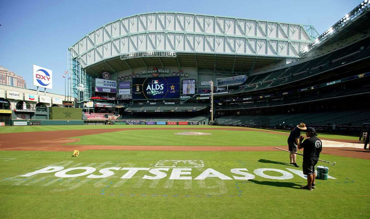 Minute Maid signage due an outfield shift