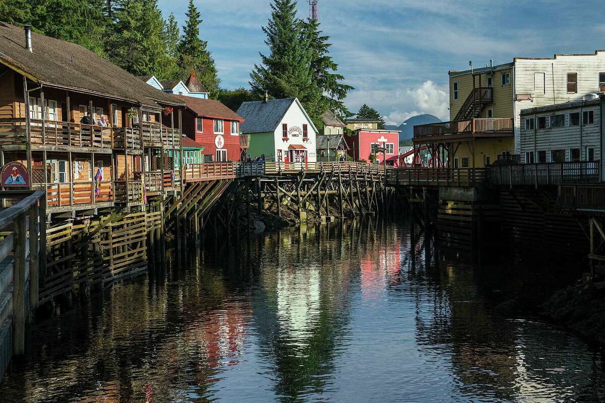 A Disney cruise to Alaska includes a stop in Ketchikan, where guests can fish for some of the largest wild salmon in the world.