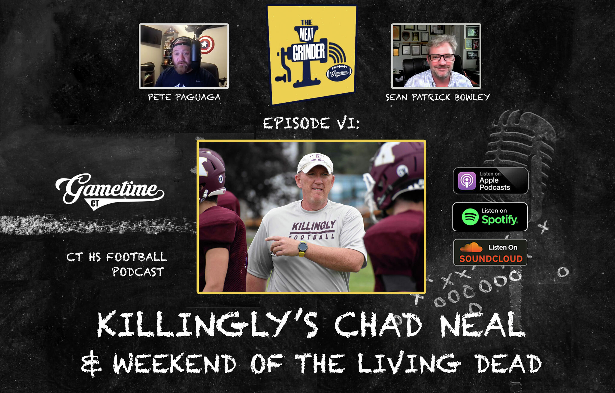 The Meat Grinder CT High School Football Podcast (S5 E6): Killingly's Chad Neal and weekend of the living dead