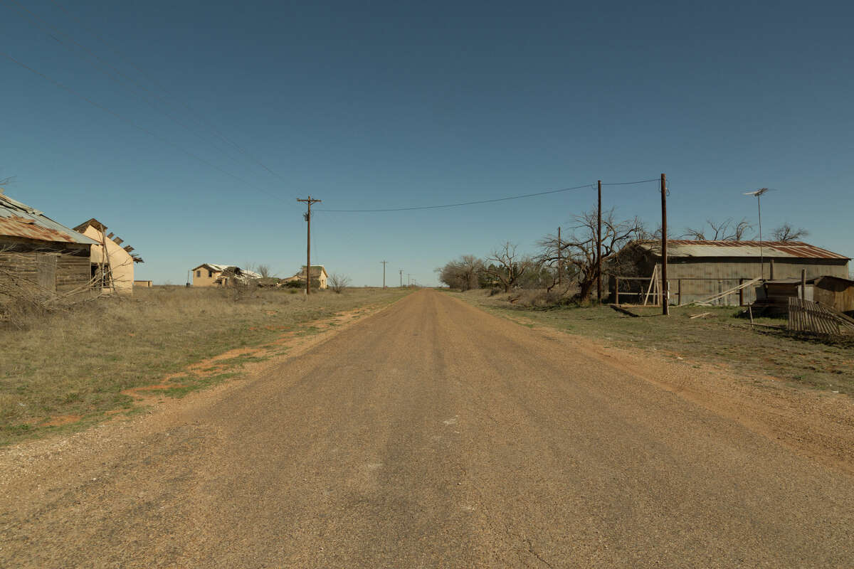The file photo above shows an abandoned ghost town in West Texas.