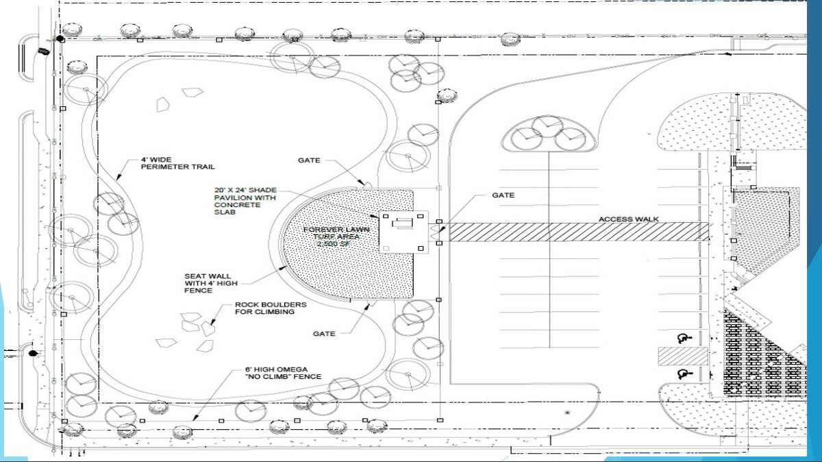 Rendering of the Volunteer Animal Enrichment/ExerciseYard.