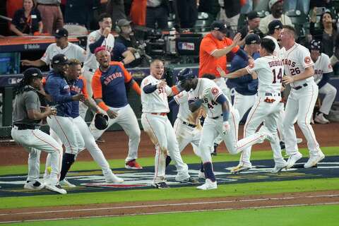 Yordan Alvarez walkoff home run, Astros celebration breakdown