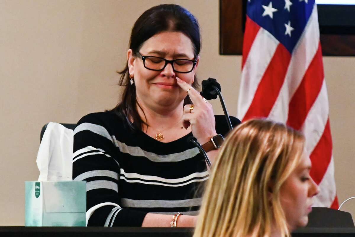 A former Child Protective Services investigator, Lindsay Burton testifies during the third day of the murder trial of Jessica Briones on Wednesday. Briones is accused of killing her 4-year-old daughter in September of 2017.
