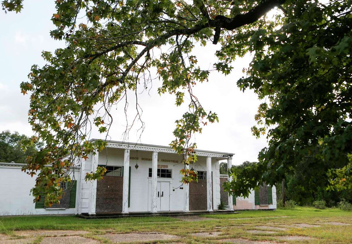 The building that once housed the Conroe Normal & Industrial College is seen, Wednesday, Oct. 12, 2022, in Conroe. Over the years, the campus transitioned from educating children starting in 1903 to training Black ministers up through the mid-1990s.