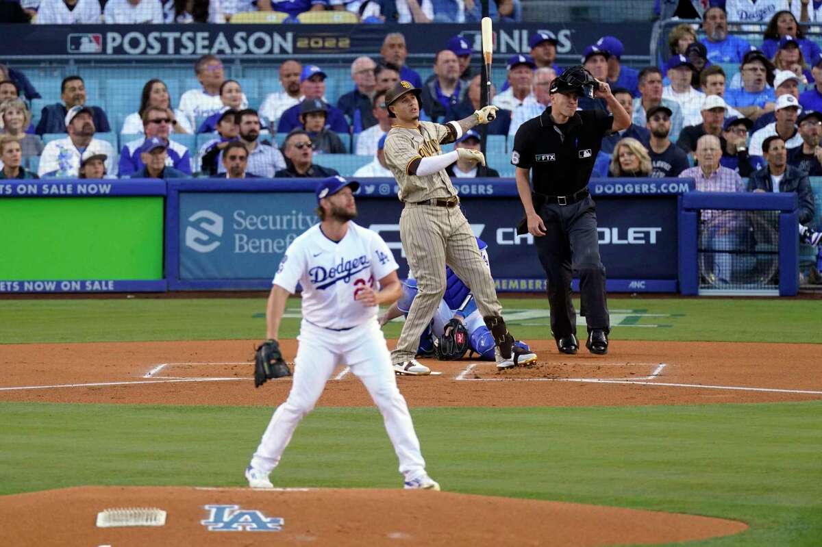 Clayton Kershaw chased in 1st inning as Dodgers lose NLDS opener