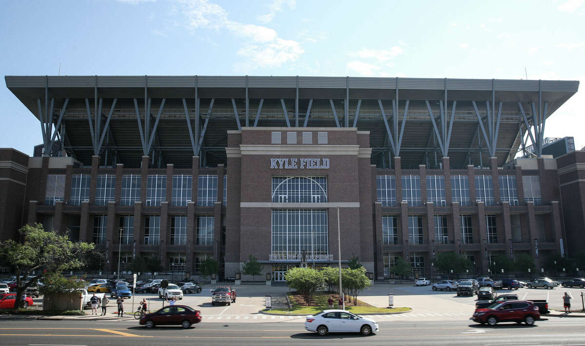 Kyle Field is undergoing construction to add suites in South end zone.