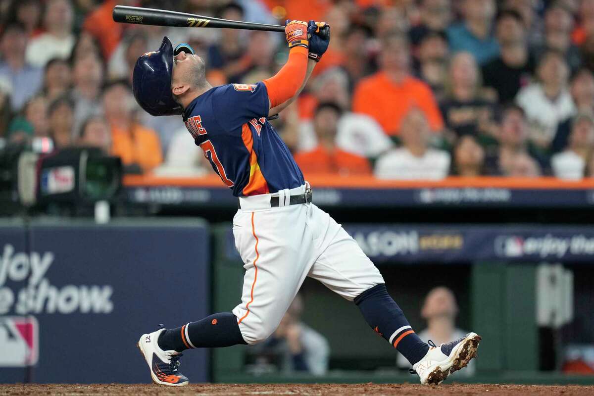 Story photo for Astros star is in mini slump in ALDS.