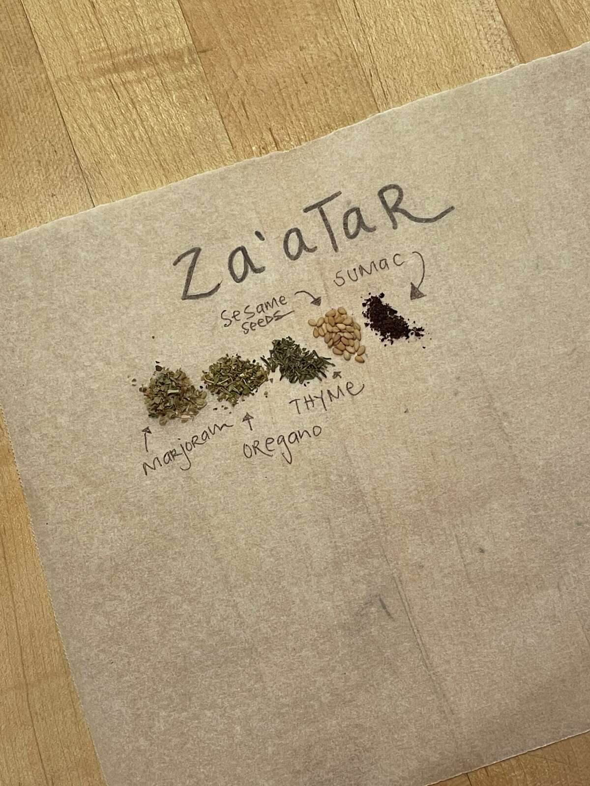 Za'atar spice blend to make at home, enjoy with chicken, hash