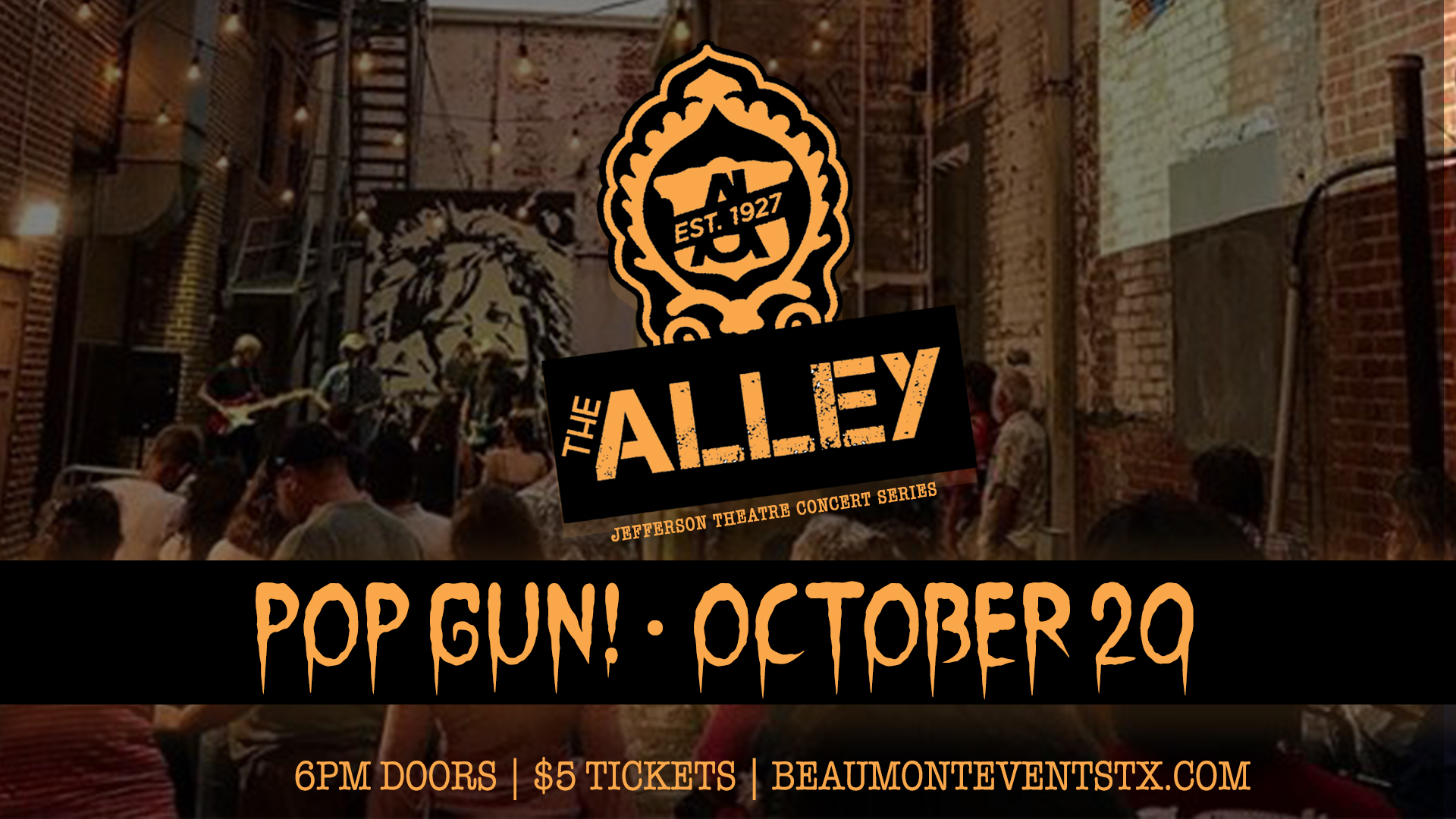 Alley Concert to kick off Beaumont Halloween celebrations