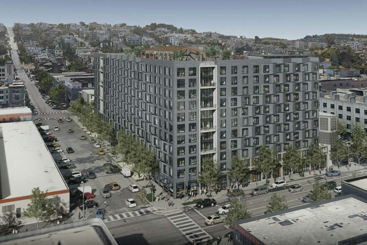 A rendering of the new building to be erected at 300 South Haro in San Francisco.