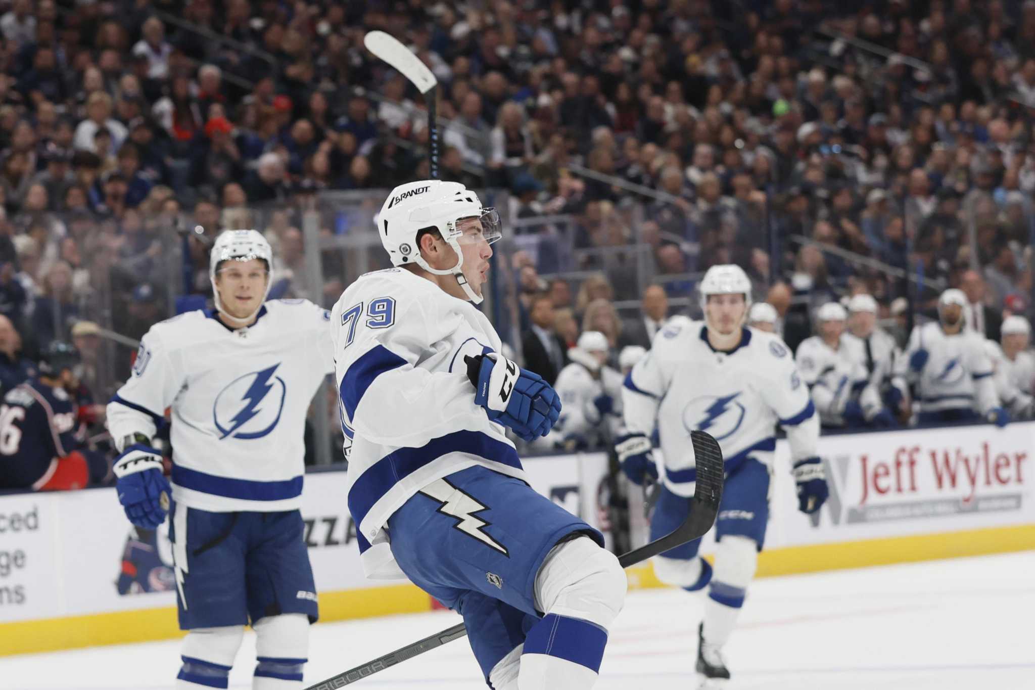 Tampa Bay Lightning forward Ross Colton (79) during the second