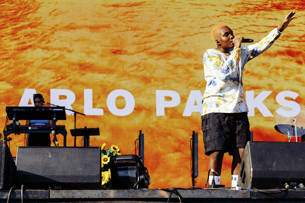 Arlo Parks performing on the Miller Lite stage during weekend two of the Austin City Limits Music Festival on Friday, October 14.