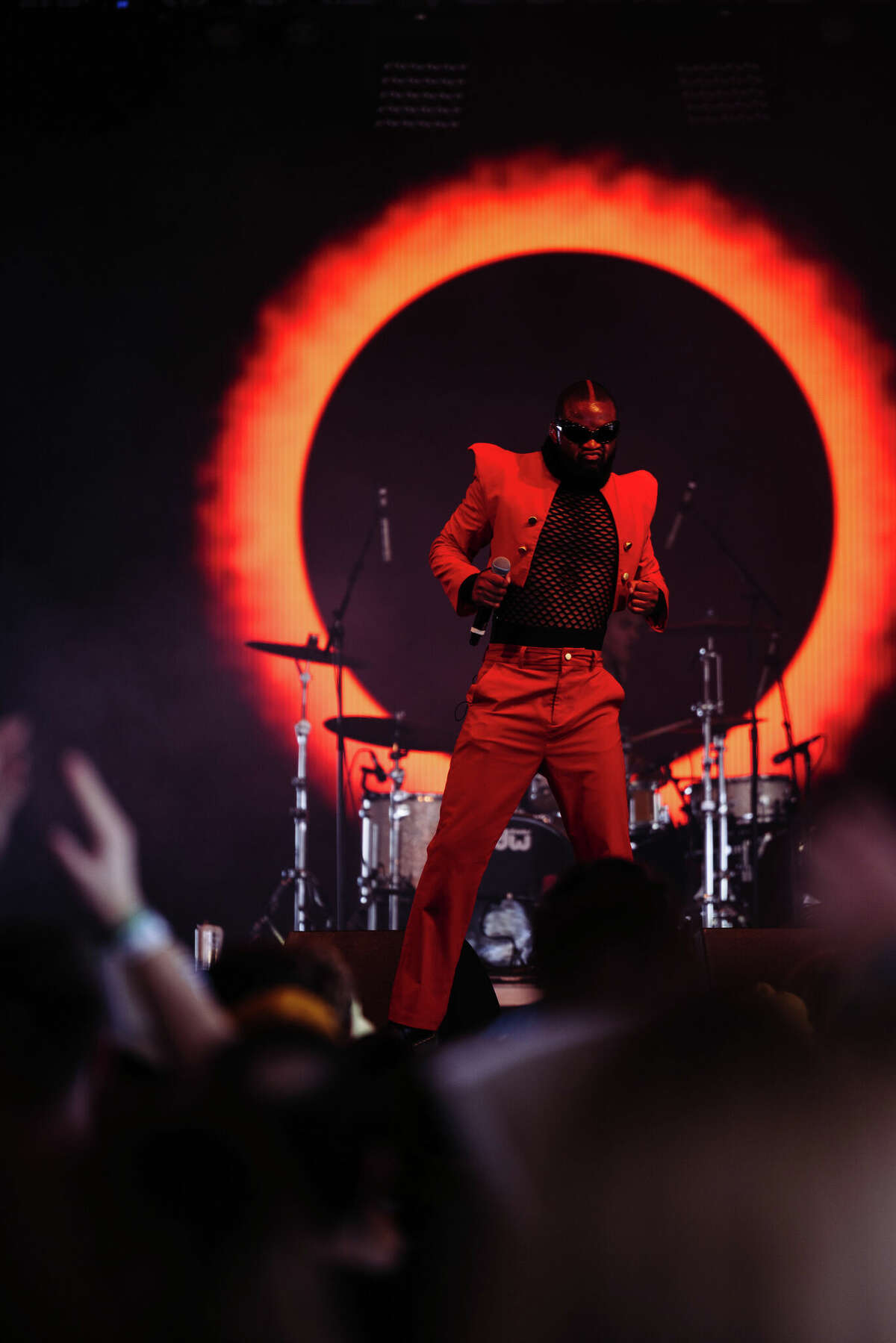 Genesis Owusu performing on the Tito's Homemade Vodka stage during weekend two of the Austin City Limits Music Festival on Friday, October 14.