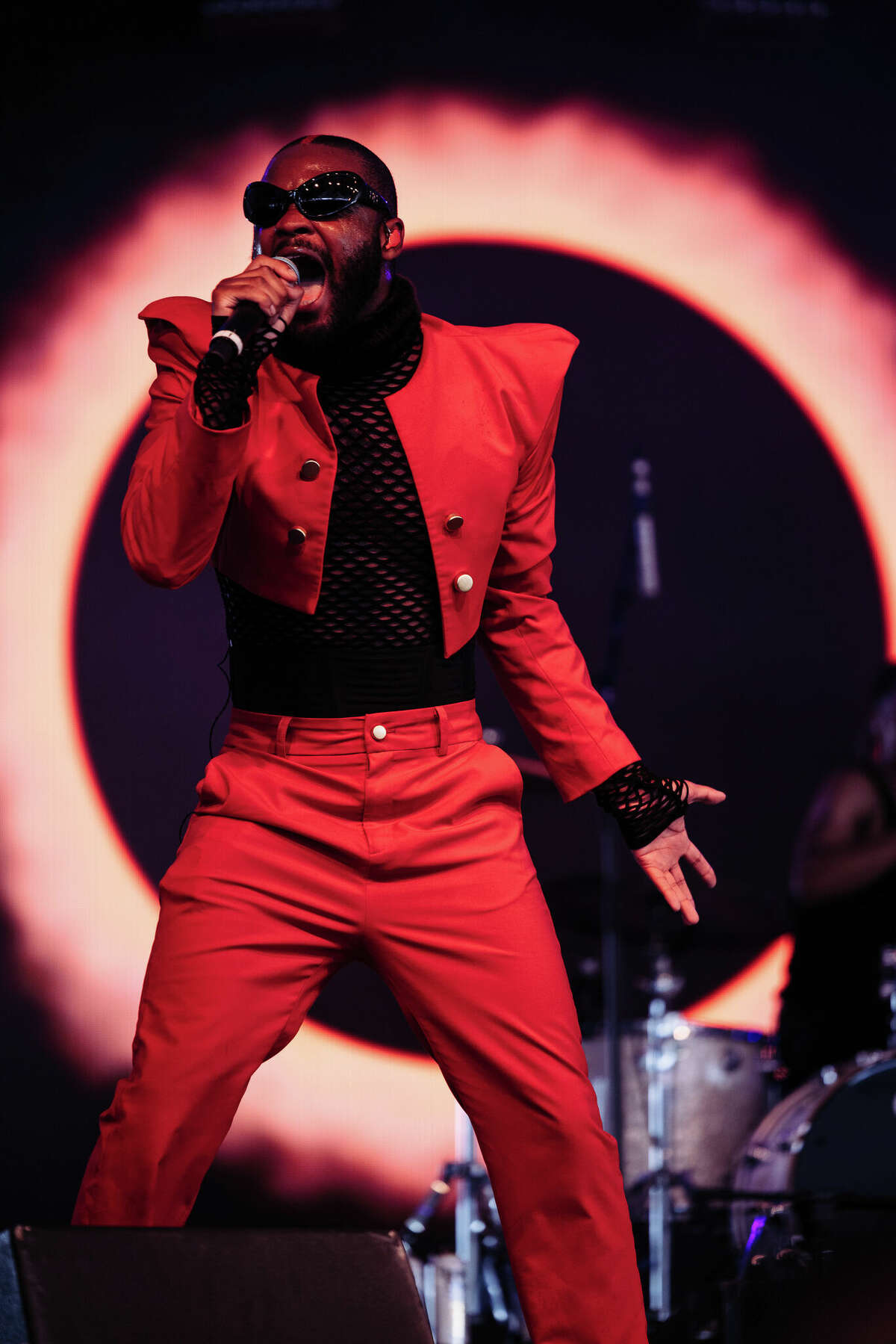 Genesis Owusu performing on the Tito's Homemade Vodka stage during weekend two of the Austin City Limits Music Festival on Friday, October 14.