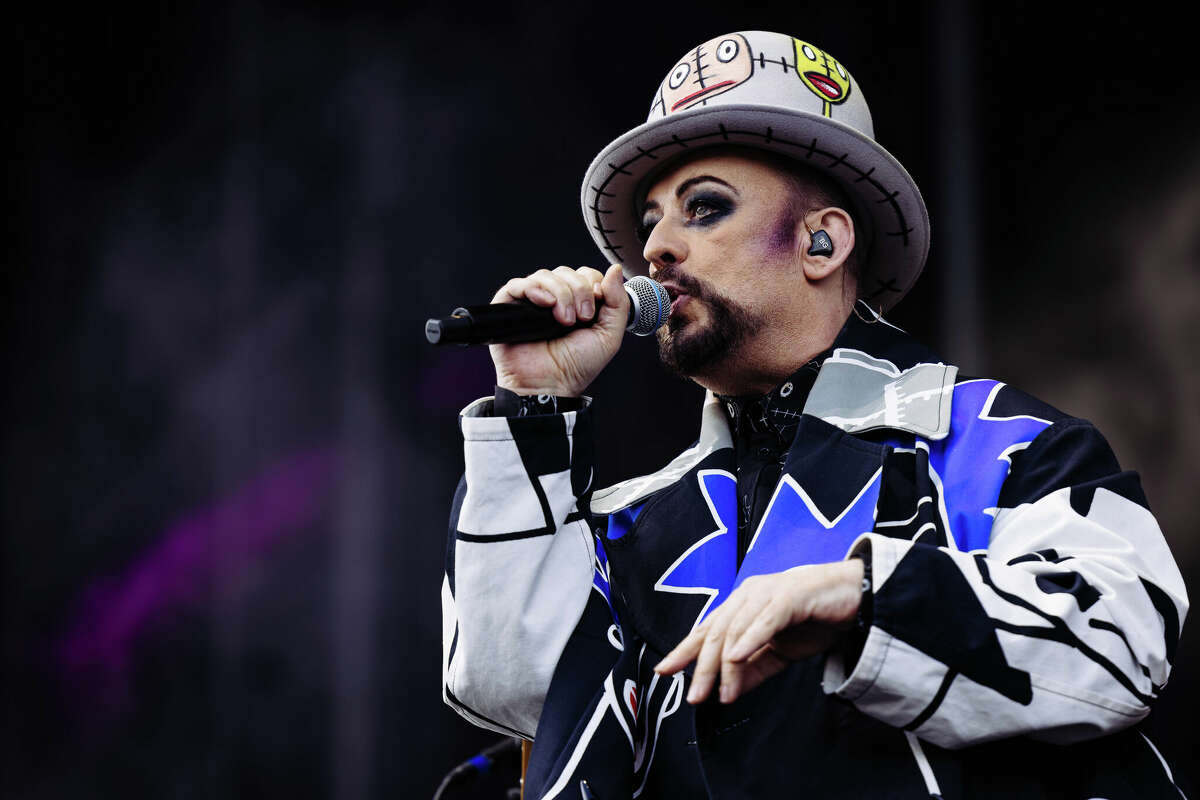 Boy George & Culture Club performing on the Honda stage during weekend two of the Austin City Limits Music Festival on Saturday, October 15.