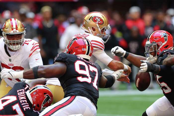 Swamped by injuries, 49ers bullied and beaten by Falcons 28-14