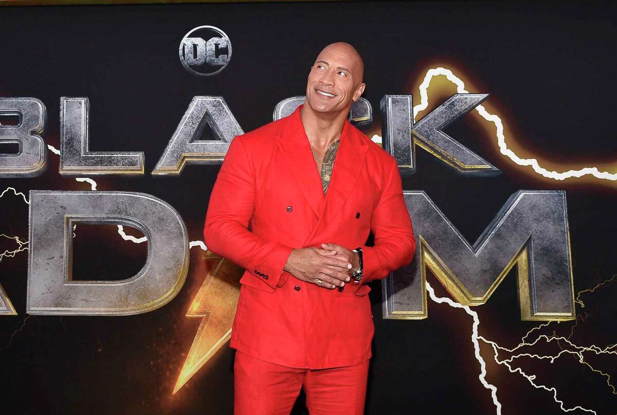 Dwayne Johnson attends the world premiere of "Black Adam" in Times Square on Wednesday, Oct. 12, 2022, in New York. (Photo by Evan Agostini/Invision/AP)