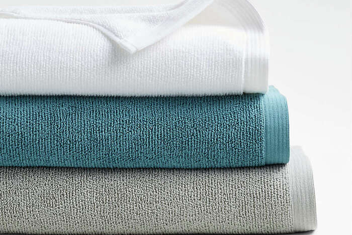 Antimicrobial Organic Cotton Bath Towels | Crate & Barrel