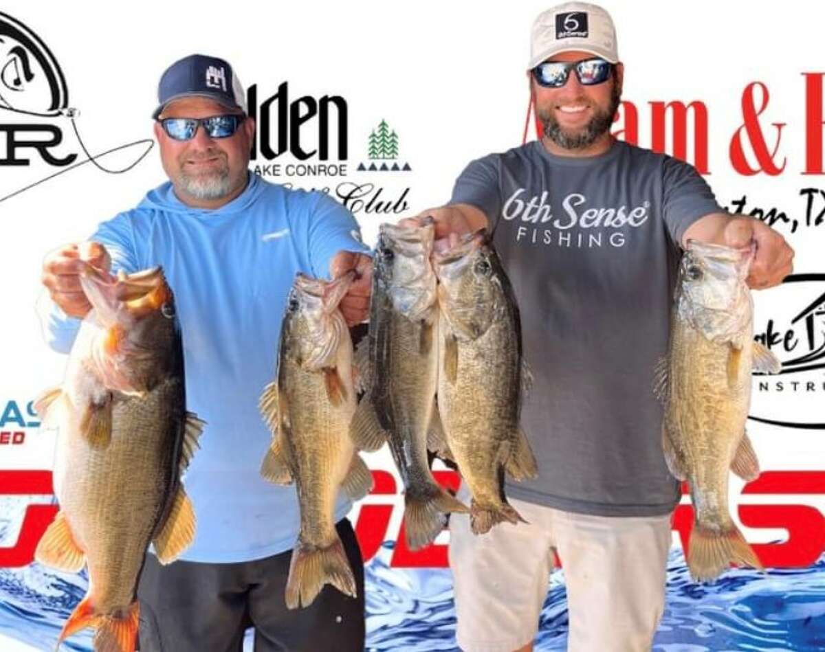 Travis Moore and Taylor Robbins came in third place in the CONROEBASS    Tuesday Championship Tournament with a stringer weight of 17.83 pounds.