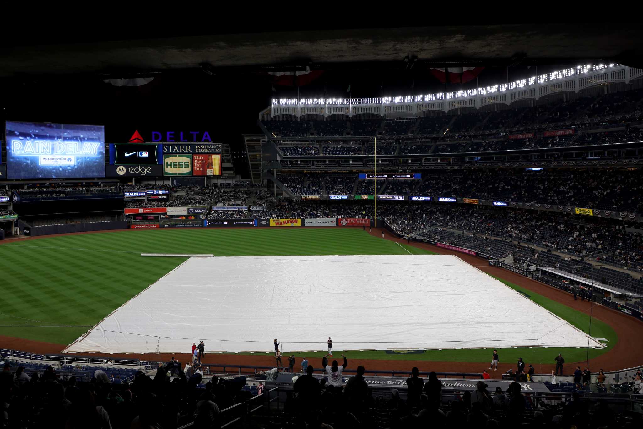 Yankees, Guardians ALDS Game 2 rained out, will play Friday