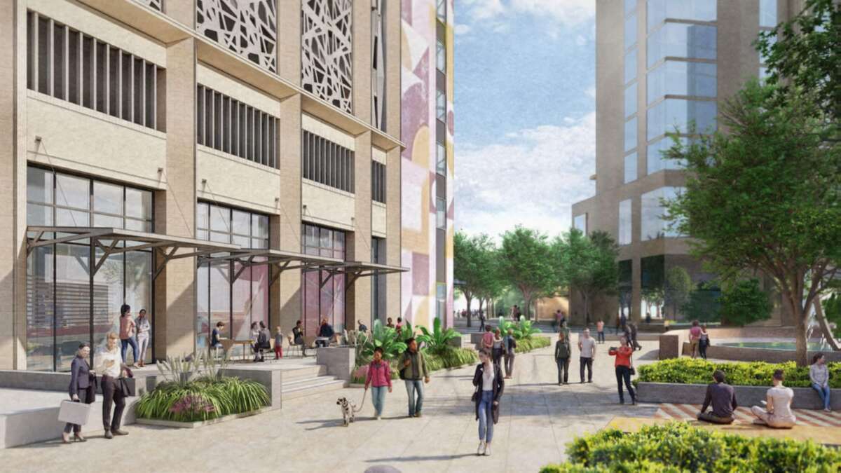 Source Plaza will lead to the renovated Civic Park.