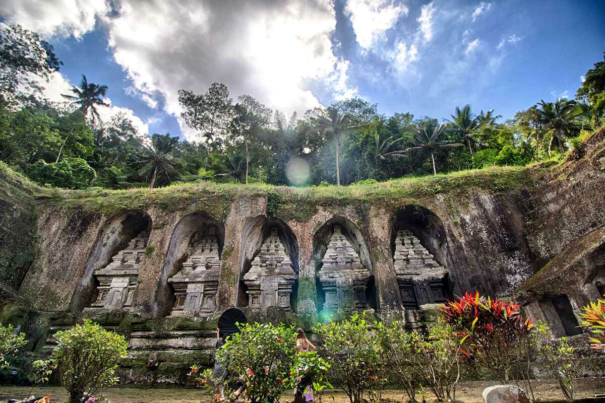 Sites in the Balinese town of Ubud, a hub of the island's arts and cultural life, made perfect stand-ins for the eerie and otherworldly locations in the 2006 fantasy film, "The Fall," pictured above.