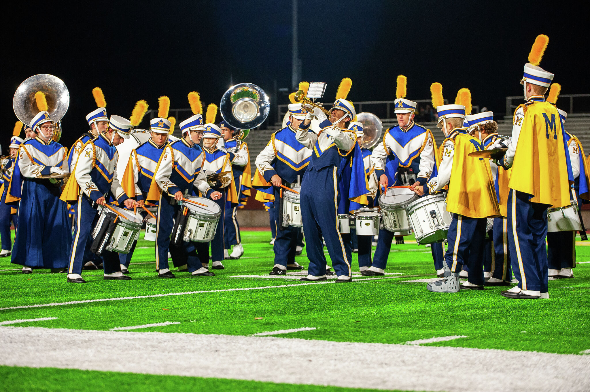 Marching Bands Blast Out Their Musical Chops At The Midland Marching 
