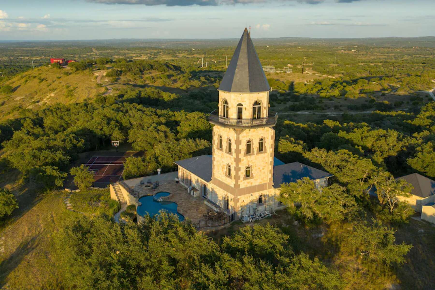 The Lighthouse: A Texas castle rental with secret room, observatory