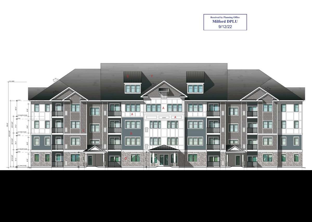 The apartment complex at the former Kmart location calls for a 55-foot height from the first floor to the roof.