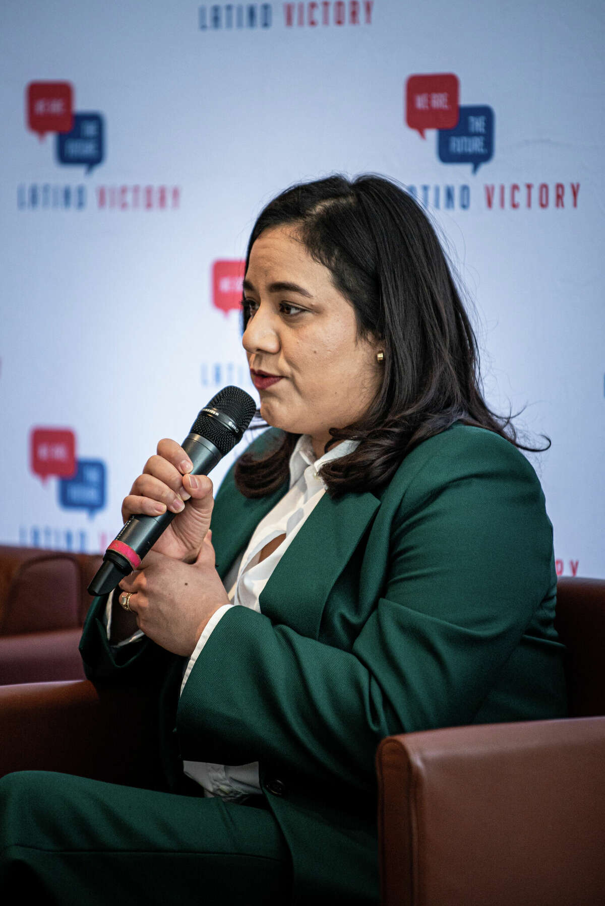 Lin-Manuel Miranda joins Texas AG challenger Rochelle Garza at Houston reproductive rights event 16 Rochelle Garza, the Democrat candidate for Texas Attorney General spoke on a panel about reproductive rights on the midterm ballot in Texas, on Tuesday, October 18, 2022 at The Ensemble Theater in Houston, TX. (Meridith Kohut / For the Houston Chronicle)